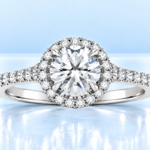 Halo Engagement Ring - 1.4 Carats TW