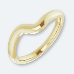 Curved Wedding Band - Plain