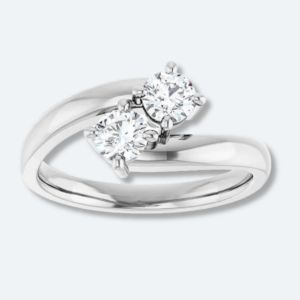 Lab Diamond Reunion Ring - 0.50 Carats TW